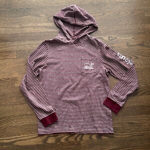 VINEYARD VINES kids striped hoodie pullover Size 16 boys